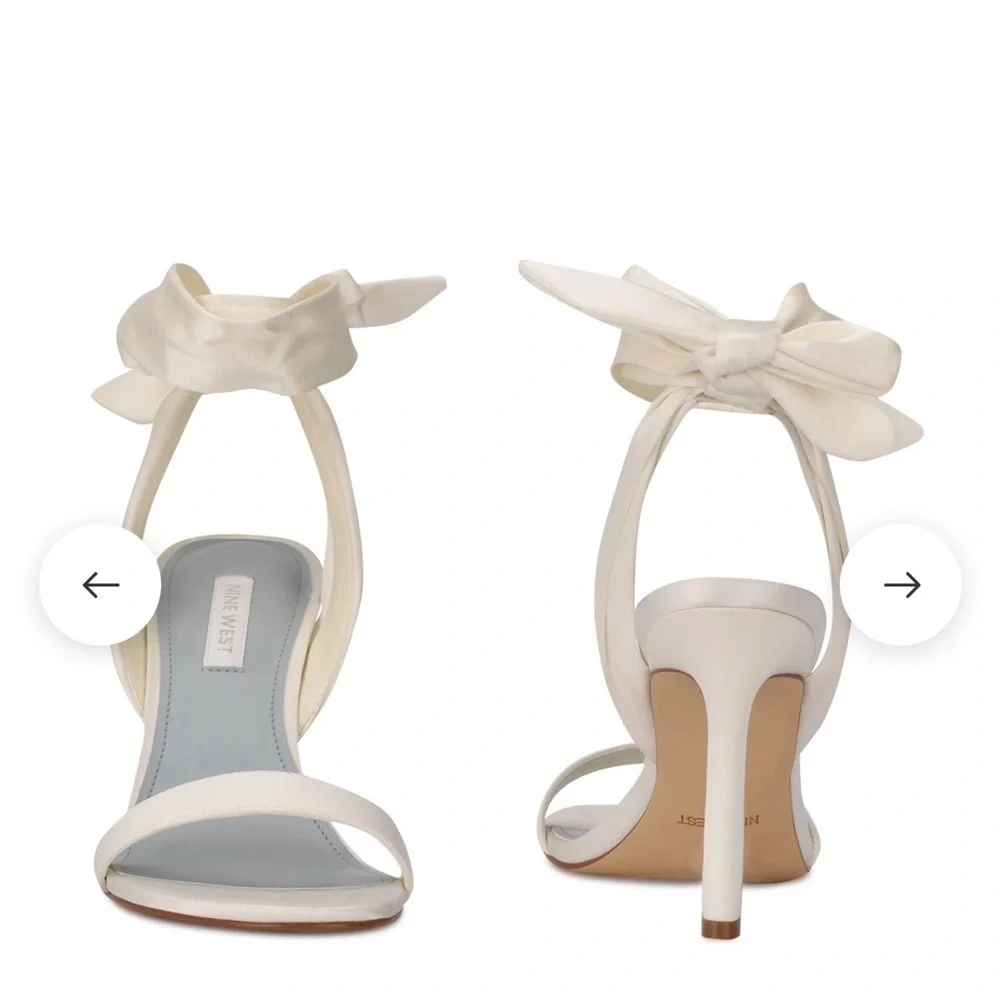 🆕Nine West Kelsie Wedding Satin Heels with “Something Blue!” 10. New wBox!💥 - Picture 9 of 11